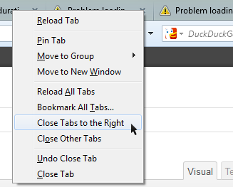 Close Tabs to The Right
